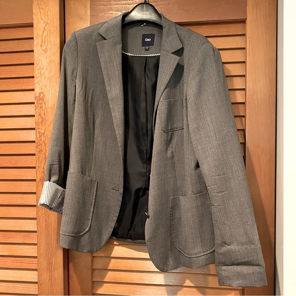 Gap Gray Boyfriend Blazer
